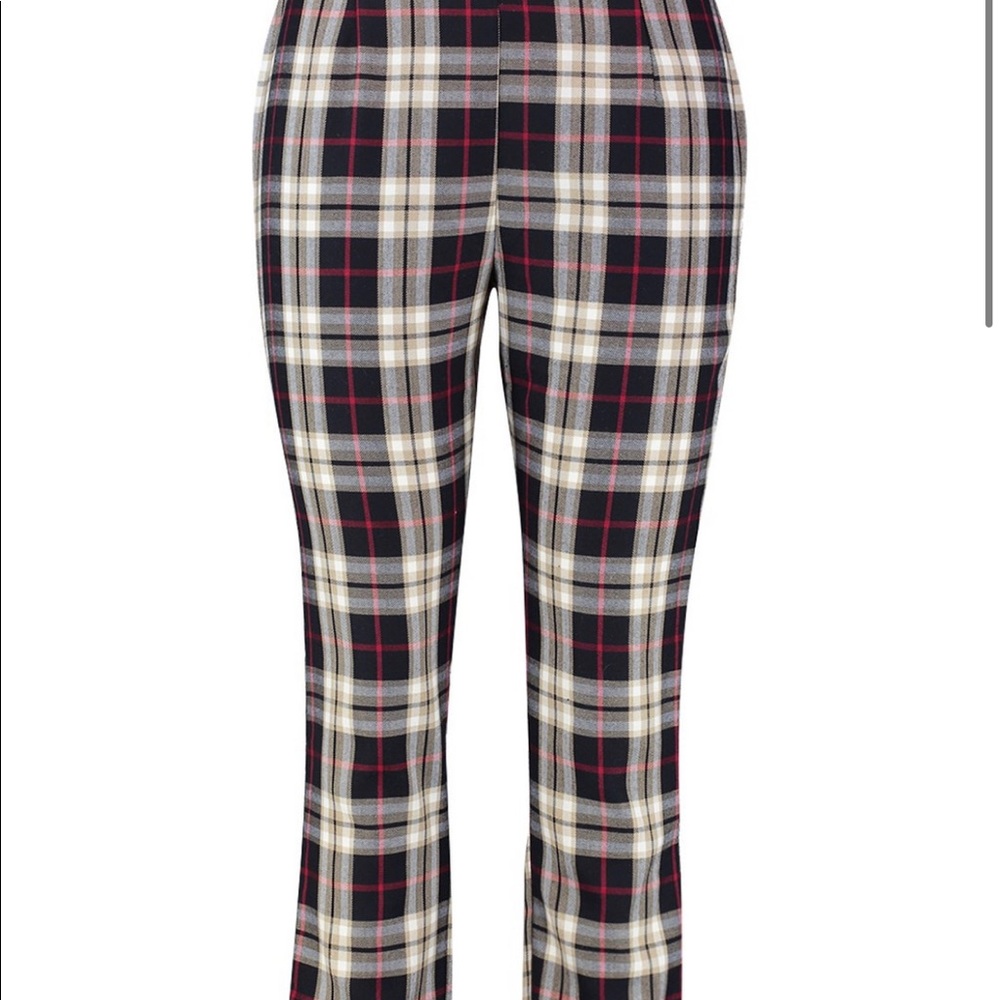 Boohoo Plus Woven Check Tapered Pants
